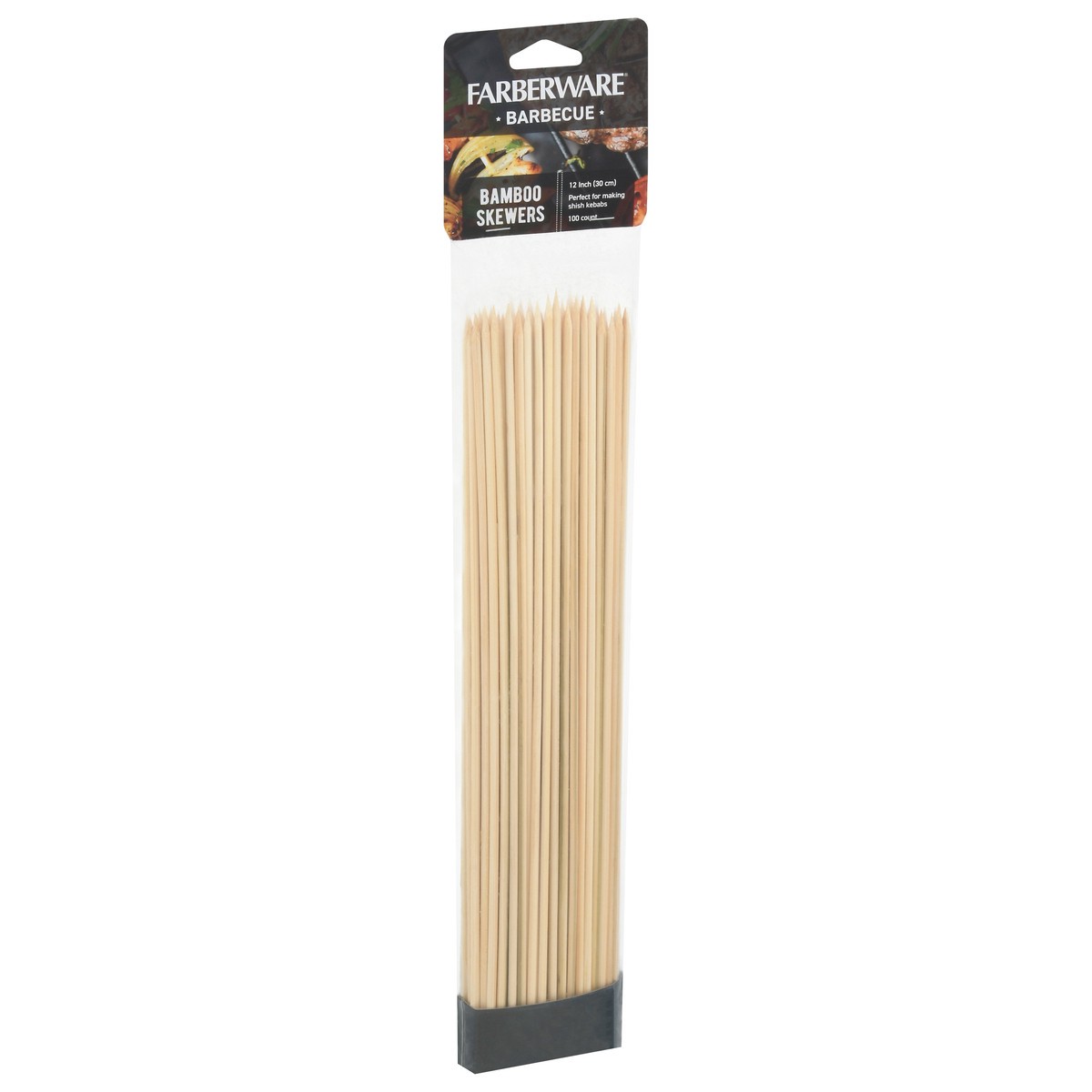 slide 7 of 9, Farberware BBQ Bamboo Skewers 12 inch package, 100 ct