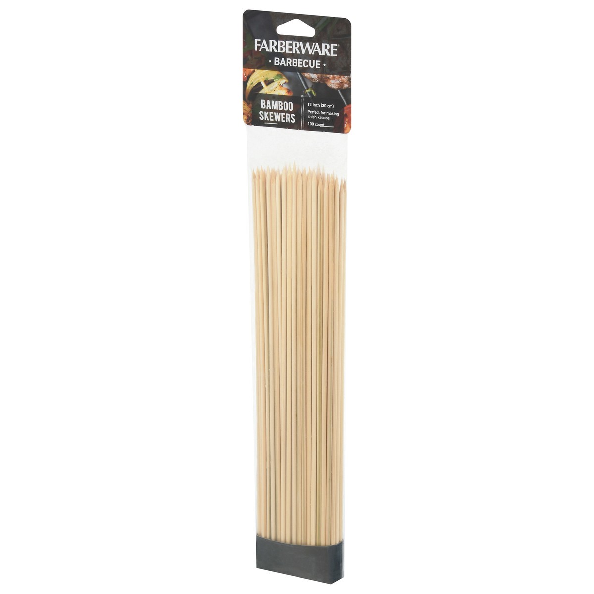 slide 3 of 9, Farberware BBQ Bamboo Skewers 12 inch package, 100 ct