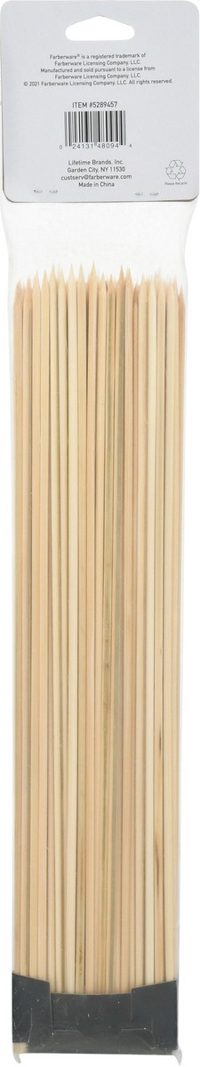 slide 5 of 9, Farberware BBQ Bamboo Skewers 12 inch package, 100 ct
