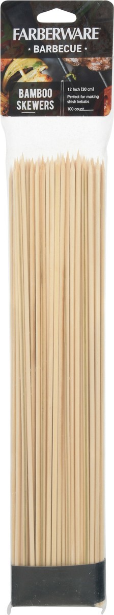 slide 6 of 9, Farberware BBQ Bamboo Skewers 12 inch package, 100 ct