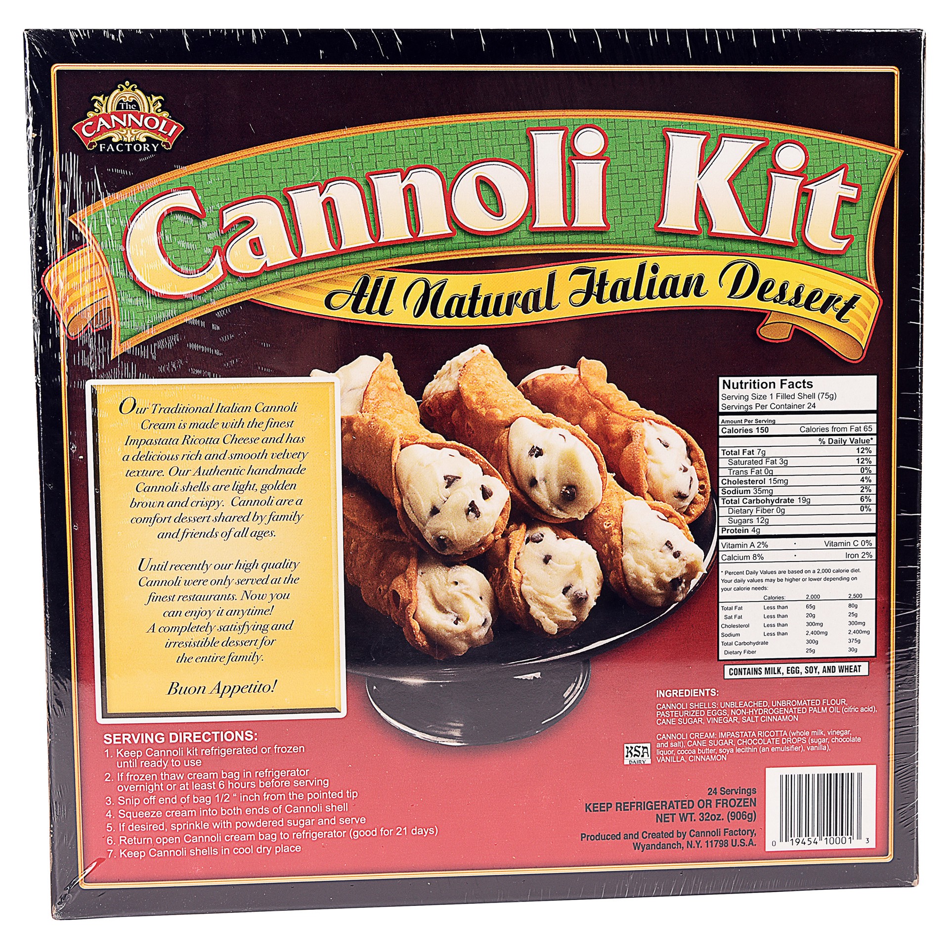 slide 2 of 2, CANNOLI FACTORY Cannoli Kit With Cream, 