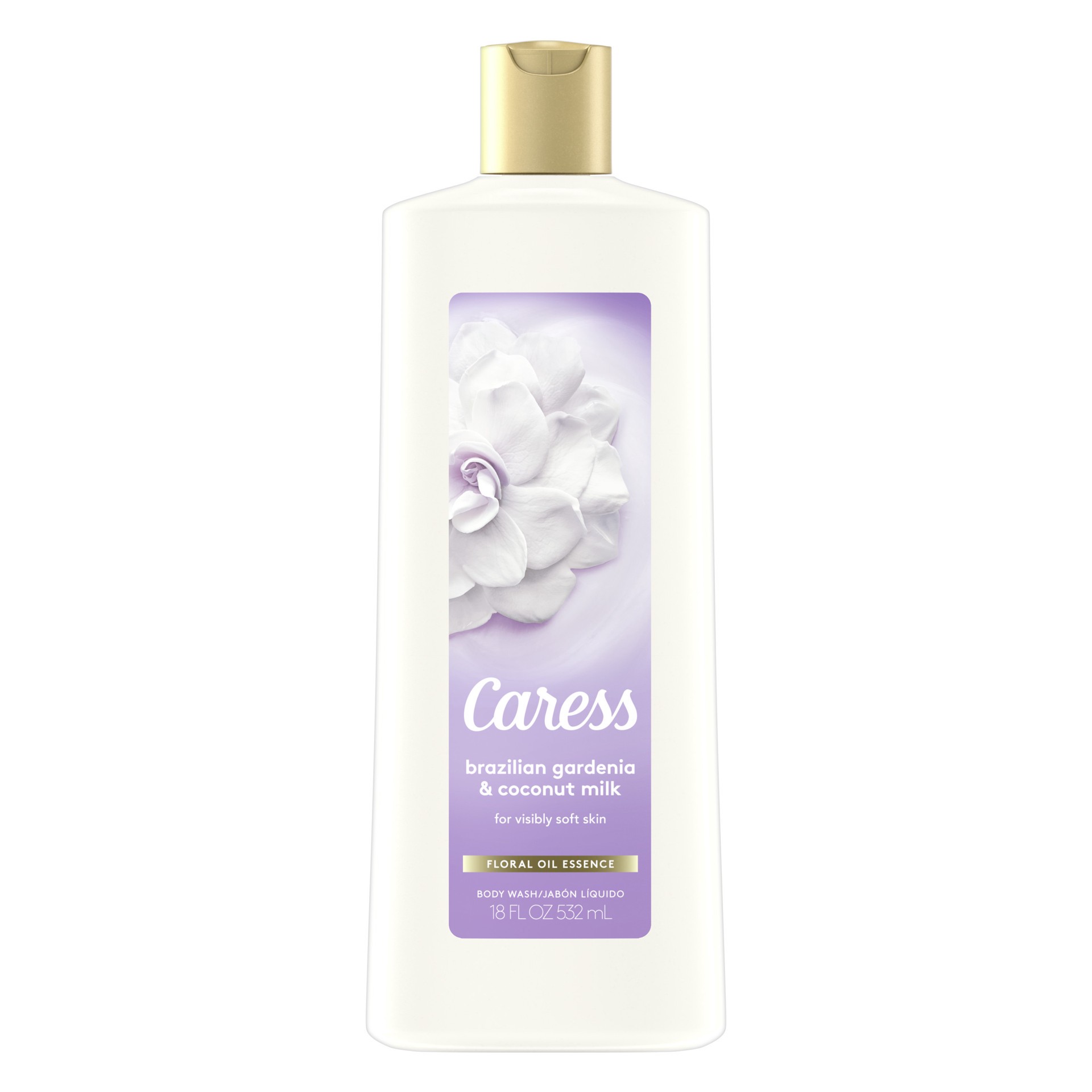 slide 1 of 4, Caress Bdy Wash Pure Embrace, 18 fl oz