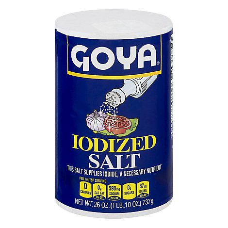 slide 1 of 1, Goya Salt - 26 Oz, 26 oz