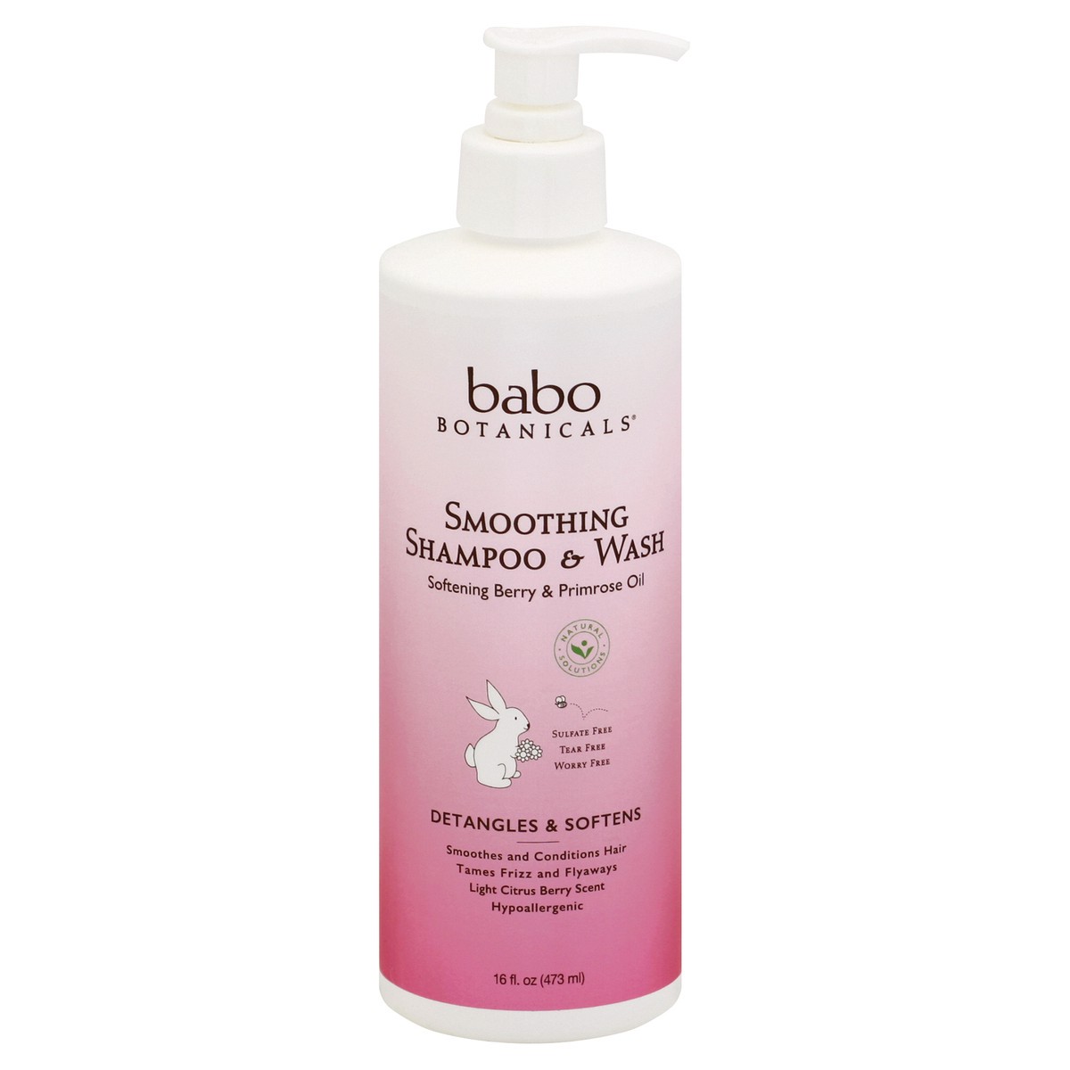 slide 2 of 3, babo Botanicals Shampoo & Wash 16 oz, 16 oz