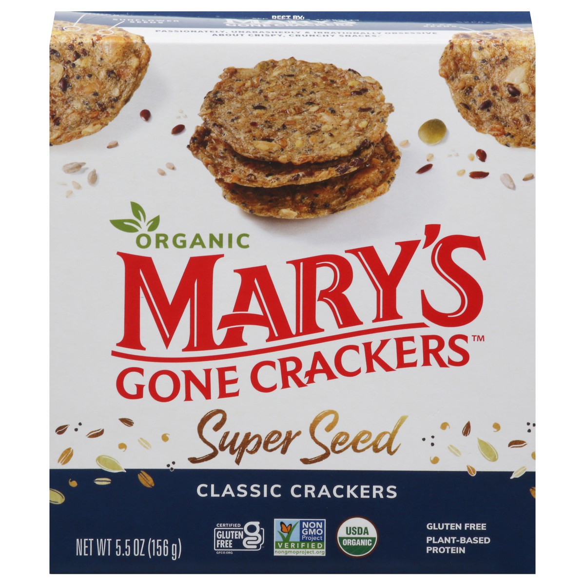 slide 1 of 2, Mary's Gone Crackers Organic Super Seed Classic Crackers 5.5 oz, 5.5 oz