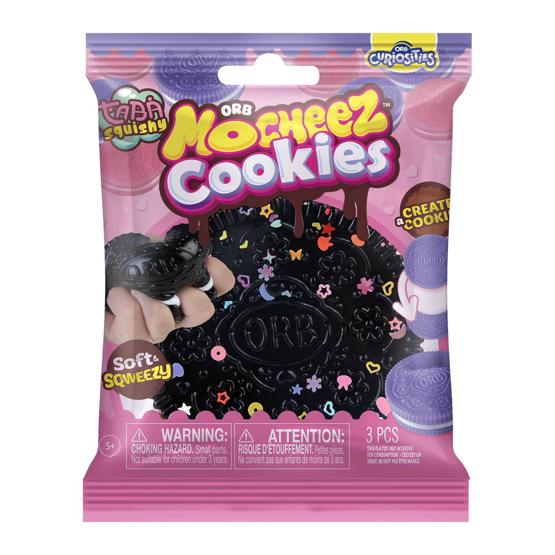 slide 8 of 8, Orb Factory Assorted Orb Mocheez Cookies Squishy Toy, 1pc., 2.5 in