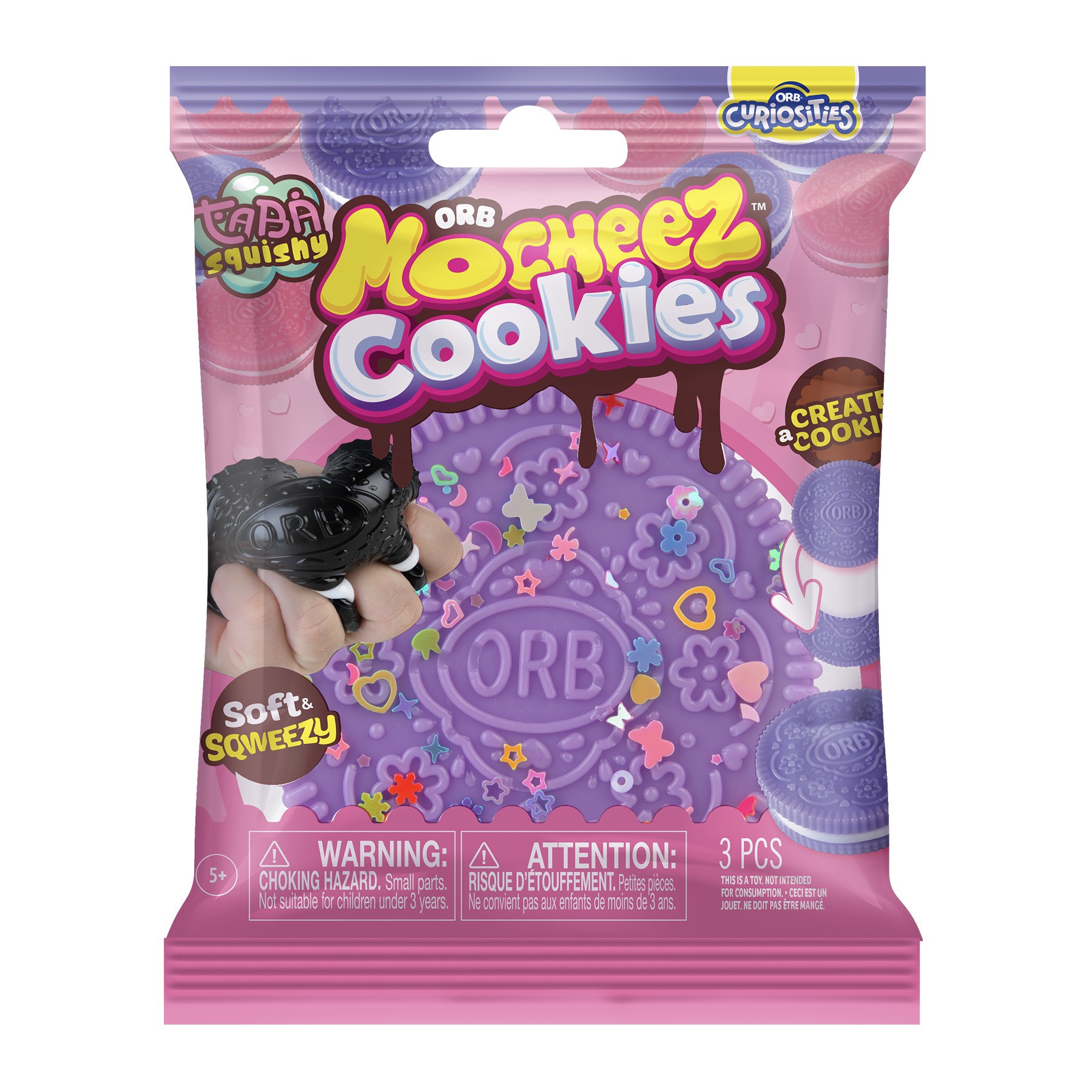 slide 4 of 8, Orb Factory Assorted Orb Mocheez Cookies Squishy Toy, 1pc., 2.5 in