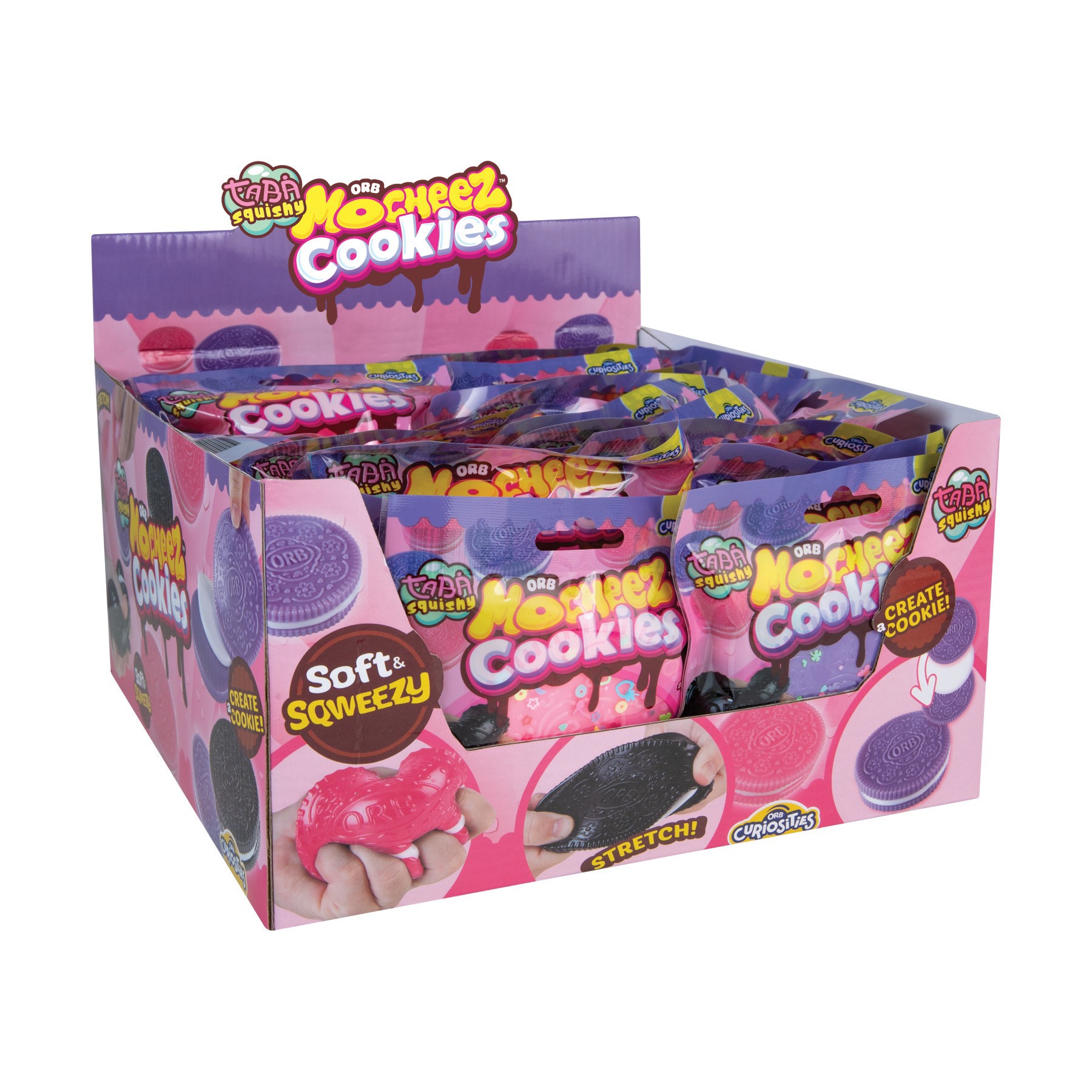 slide 3 of 8, Orb Factory Assorted Orb Mocheez Cookies Squishy Toy, 1pc., 2.5 in