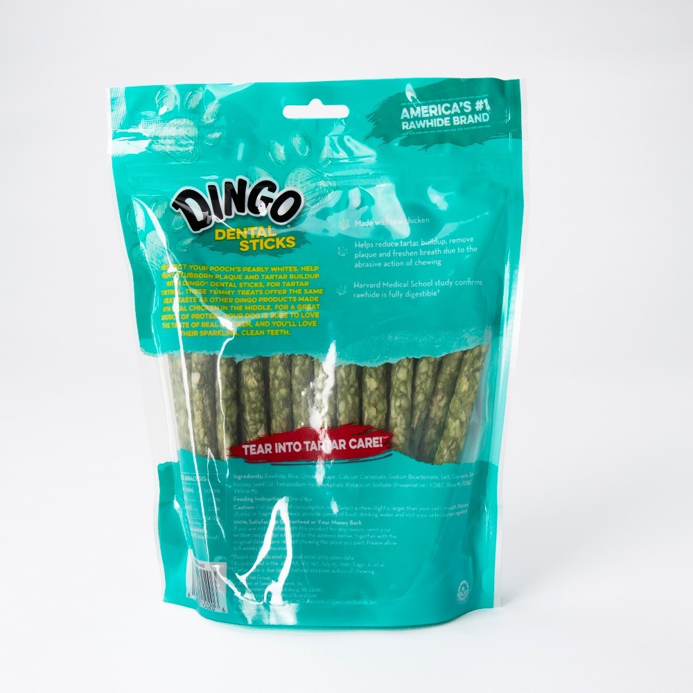 slide 2 of 3, Dingo Dental Sticks For Tartar Control Dog Treats, 48 ct