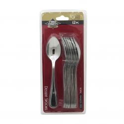 slide 1 of 1, First Street Royal Dessert Spoon, 12 ct