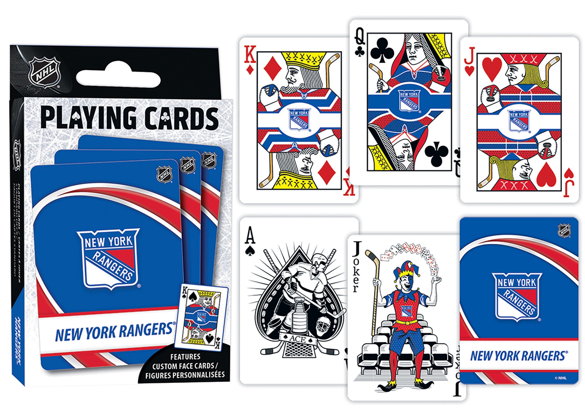 slide 3 of 4, NHL New York Rangers Playing Cards, 1 ct