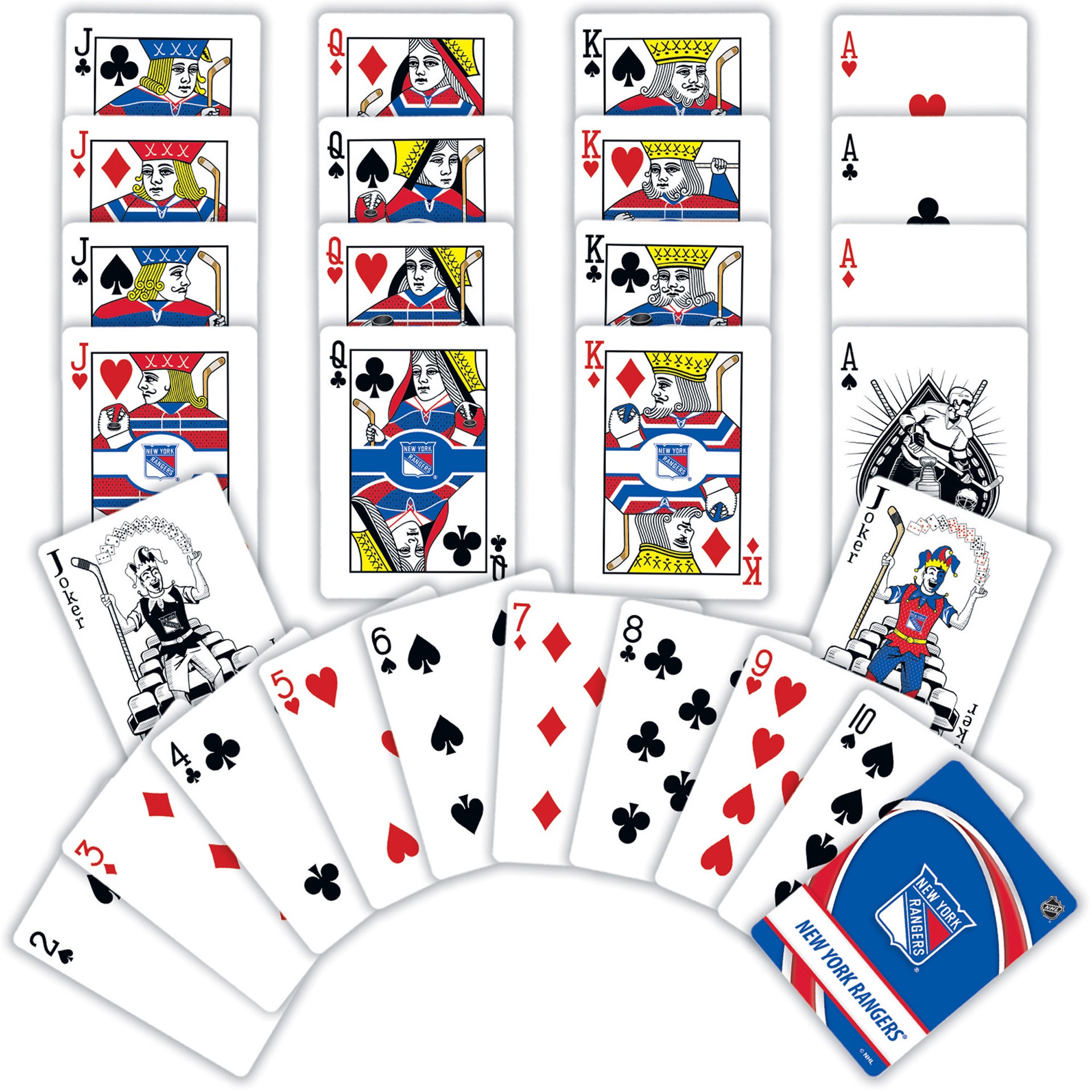 slide 4 of 4, NHL New York Rangers Playing Cards, 1 ct