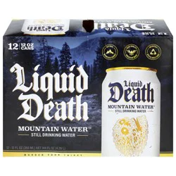 Liquid Death Still Mountain Water - 12-12 fl oz