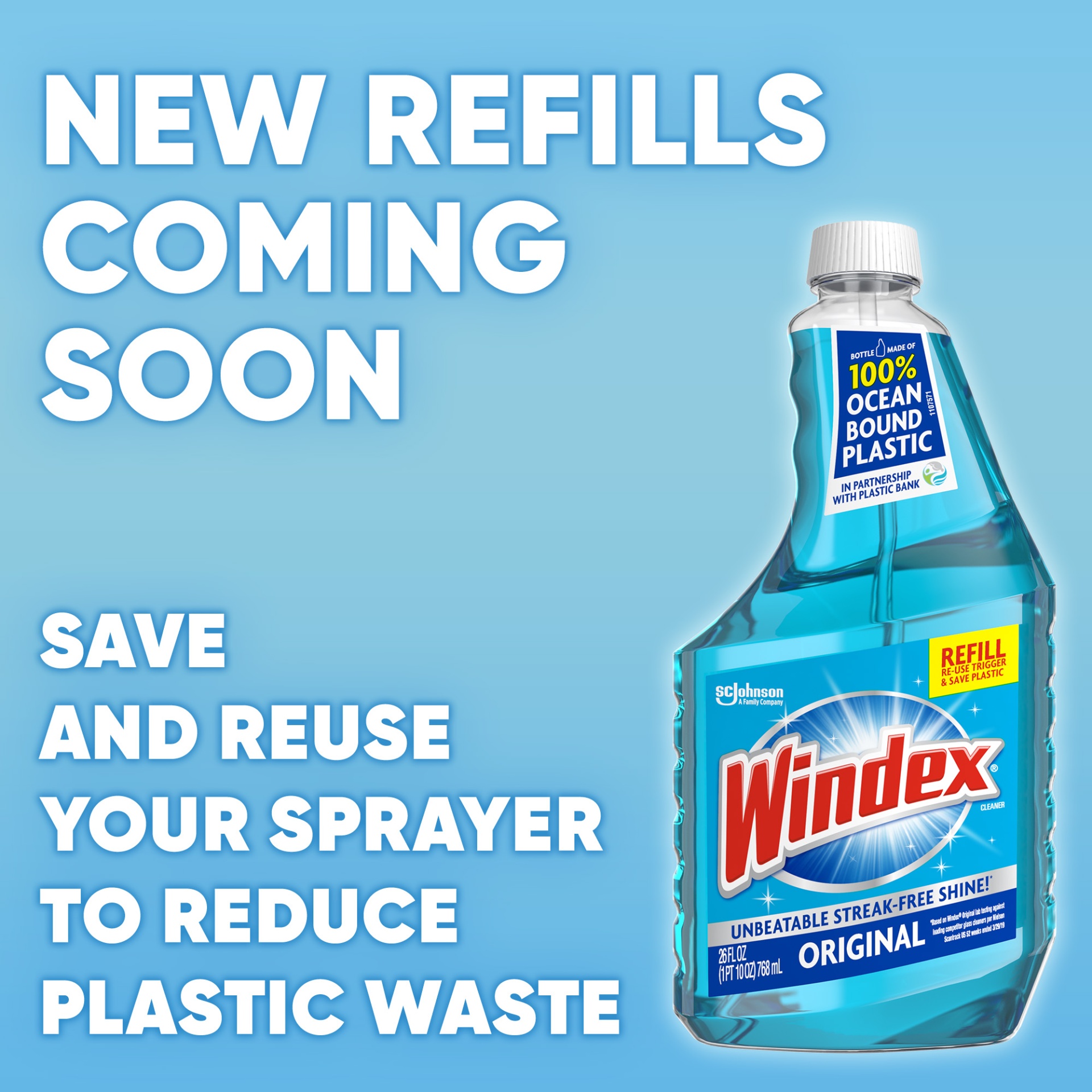 slide 2 of 7, Windex Glass Cleaner, Original Blue, Spray Bottle, 23 fl oz, 23 fl oz