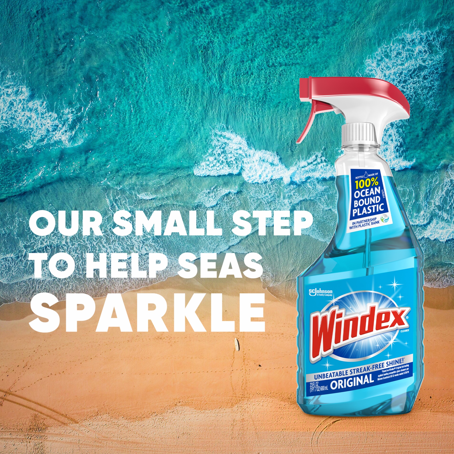 slide 6 of 7, Windex Glass Cleaner, Original Blue, Spray Bottle, 23 fl oz, 23 fl oz