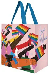 Earthwise Pride Love Wins Flags Tote Bag, 1 ct