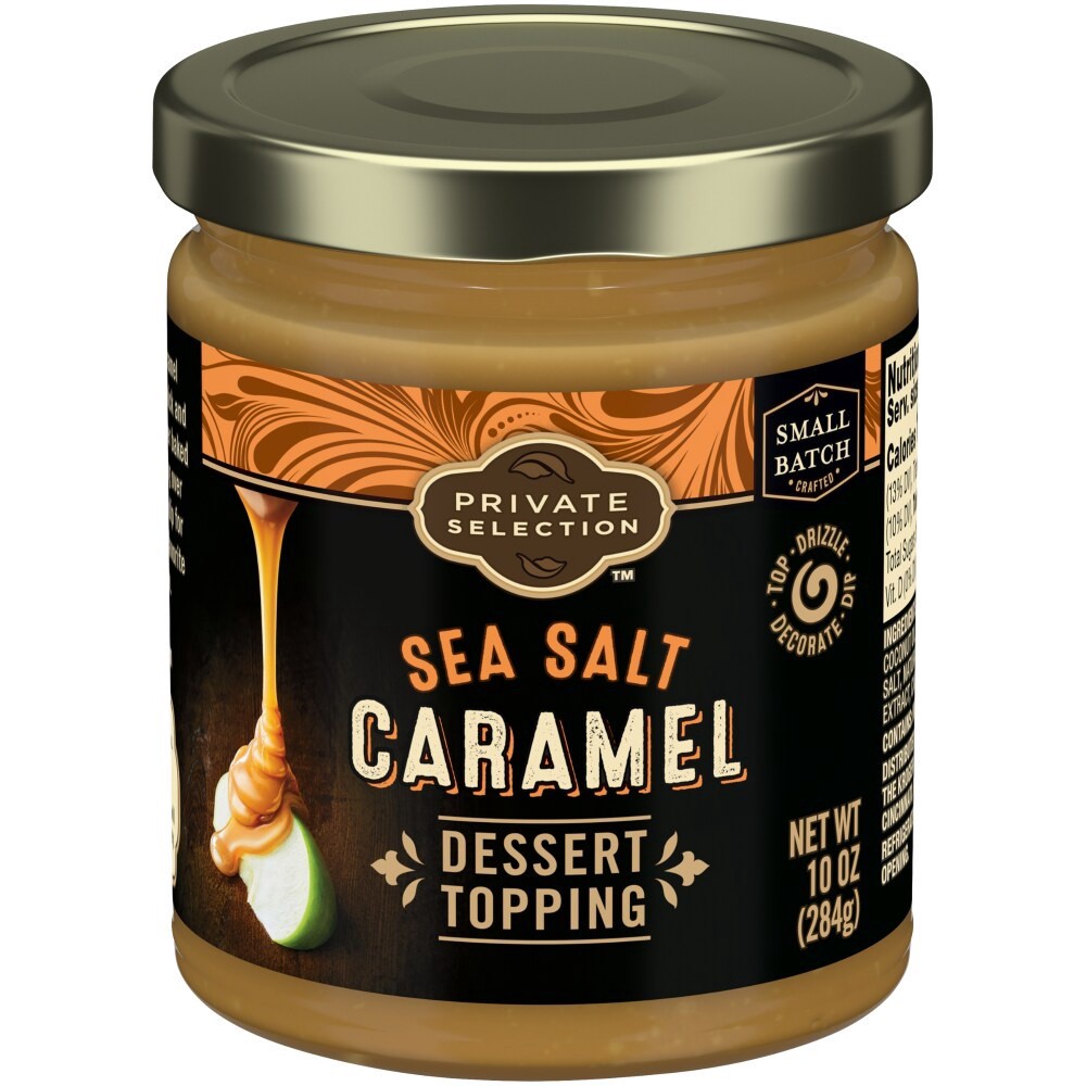 slide 2 of 3, Private Selection Sea Salt Caramel Dessert Topping, 10 oz