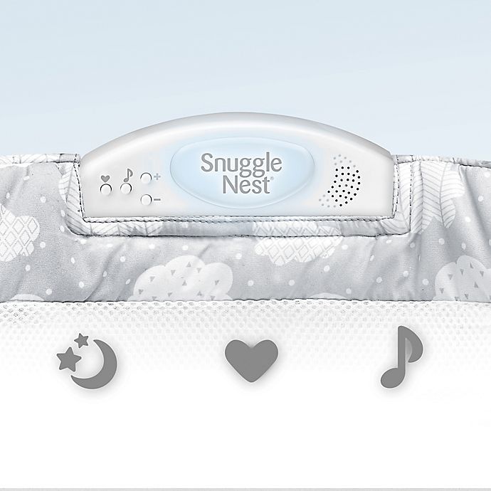 slide 2 of 5, Baby DelightSnuggle NestHarmony Portable Infant Sleeper - Silver Clouds, 1 ct