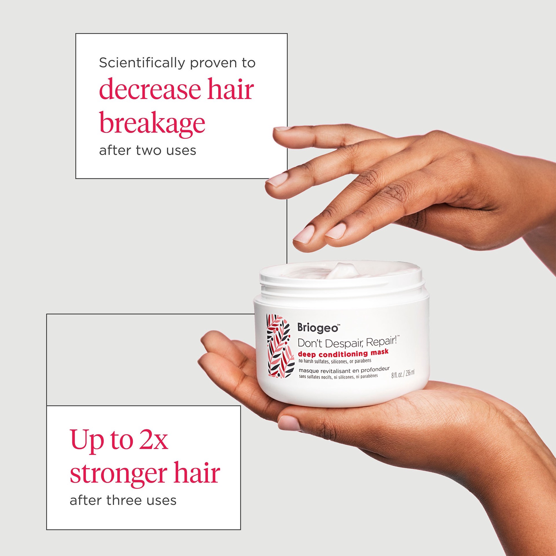 slide 2 of 10, Briogeo Don't Despair, Repair! Deep Conditioning Hair Mask 8 oz/ 237 mL, 8 oz/ 237 ml