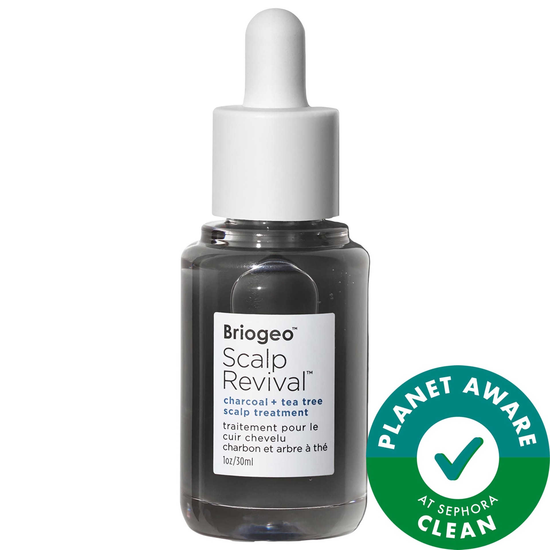 slide 1 of 7, Briogeo Scalp Revival Charcoal + Tea Tree Scalp Treatment Serum 1 oz/ 30 mL,