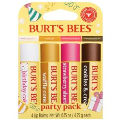 Burt's Bees Assorted Lip Balms Party Pack 4 Each