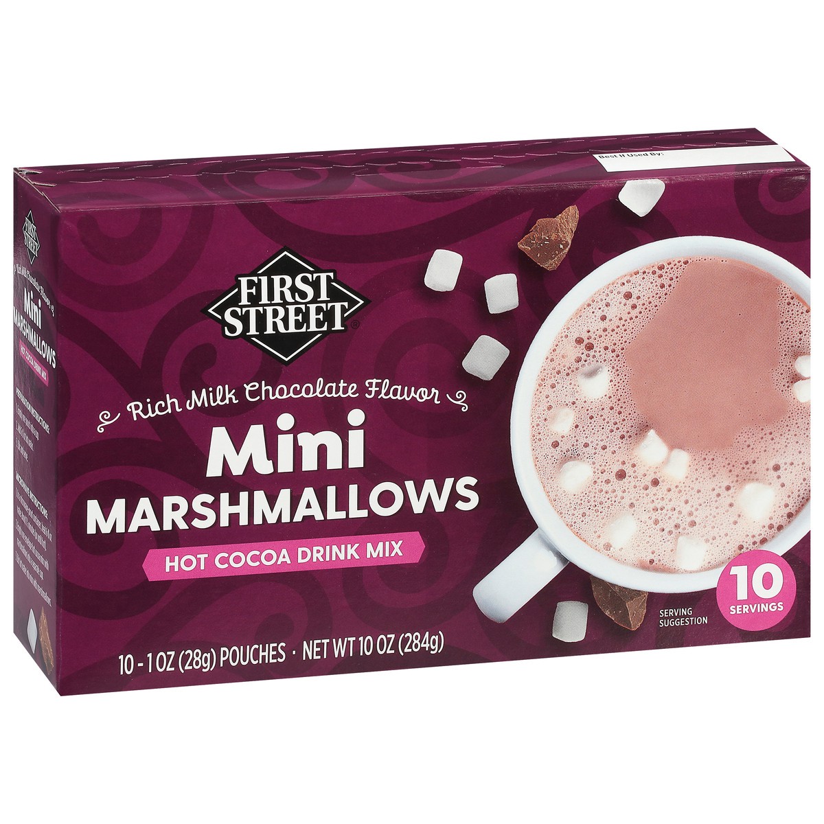 slide 6 of 17, First Street Hot Cocoa Mix Wmini Marshmallow, 10 oz