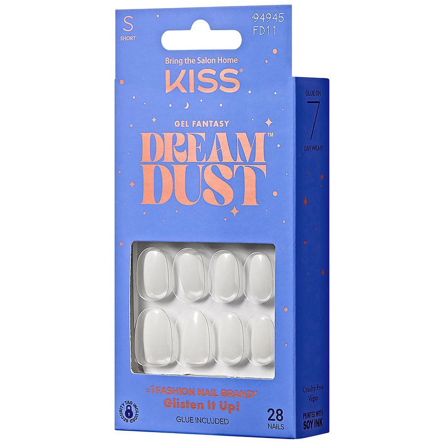 slide 3 of 5, Kiss Glue-On Nails - Dancin, 28 ct