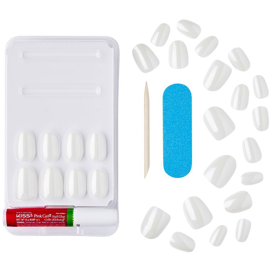 slide 2 of 5, Kiss Glue-On Nails - Dancin, 28 ct