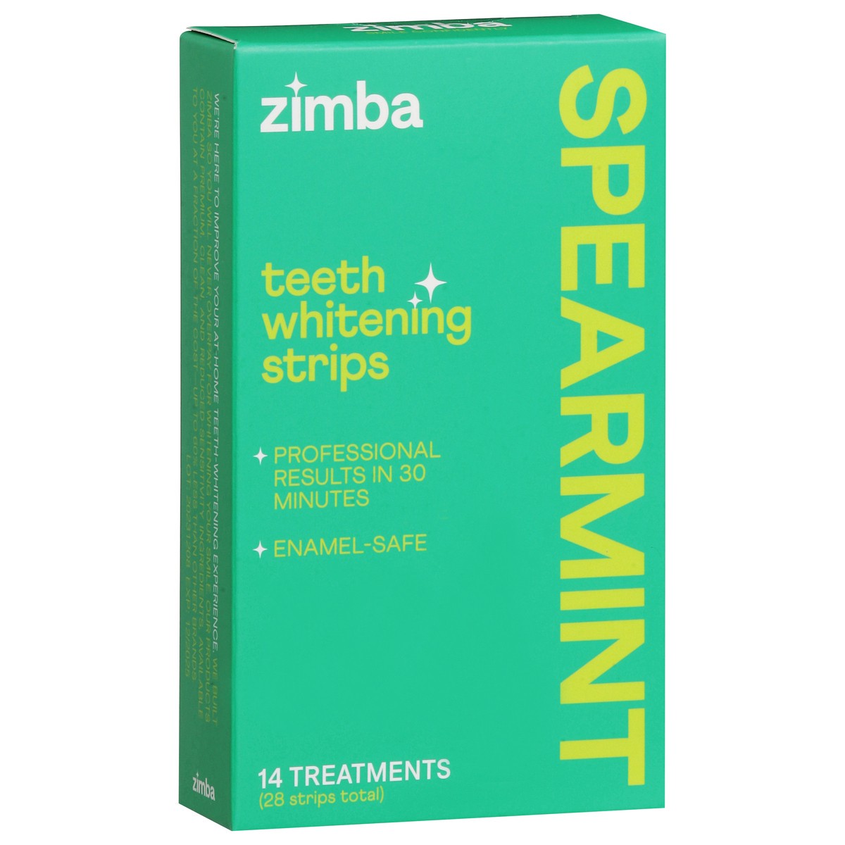 slide 7 of 13, Zimba Spearmint Teeth Whitening Strips 14 Each, 14 ct