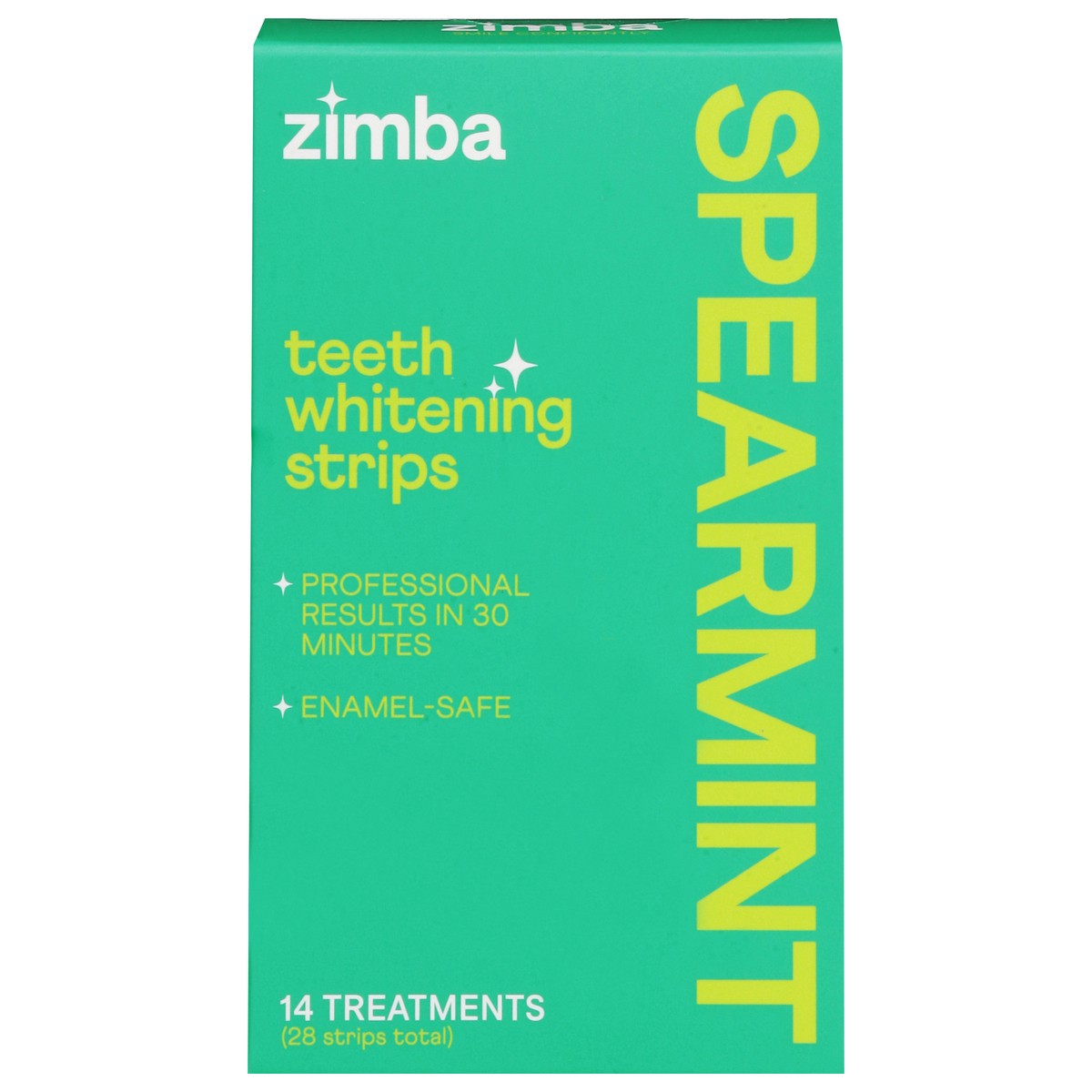 slide 10 of 13, Zimba Spearmint Teeth Whitening Strips 14 Each, 14 ct