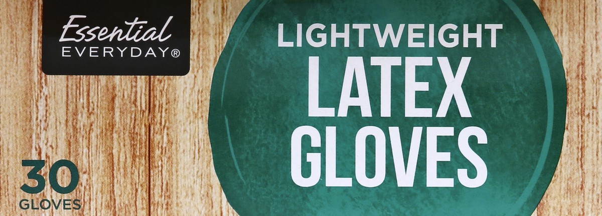 slide 4 of 6, Essential Everyday Disposable Latex Gloves, 30 ct