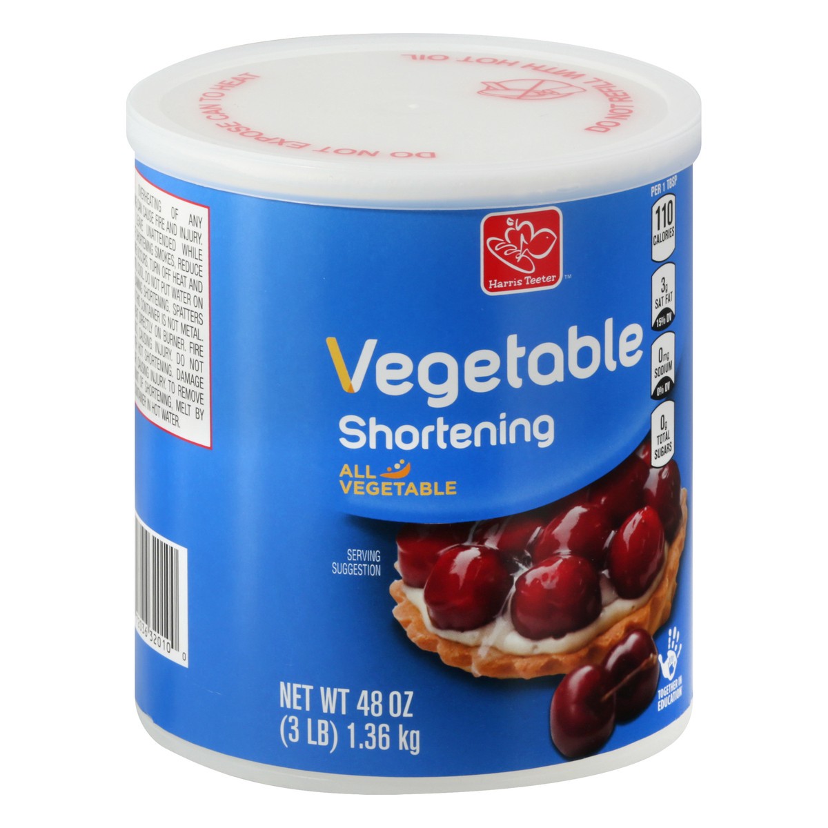 slide 9 of 10, Harris Teeter Vegetable Shortening, 48 oz