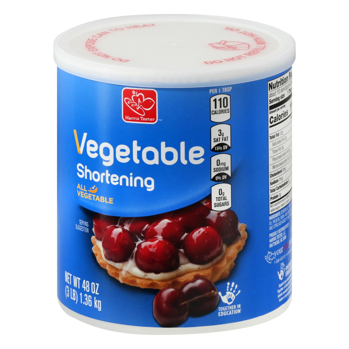 slide 7 of 10, Harris Teeter Vegetable Shortening, 48 oz