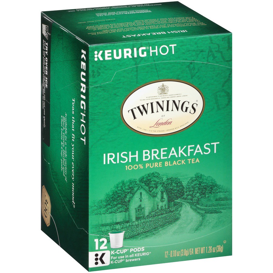 slide 2 of 7, Twinings Irish Breakfast 100% Pure Black Tea, 12 ct