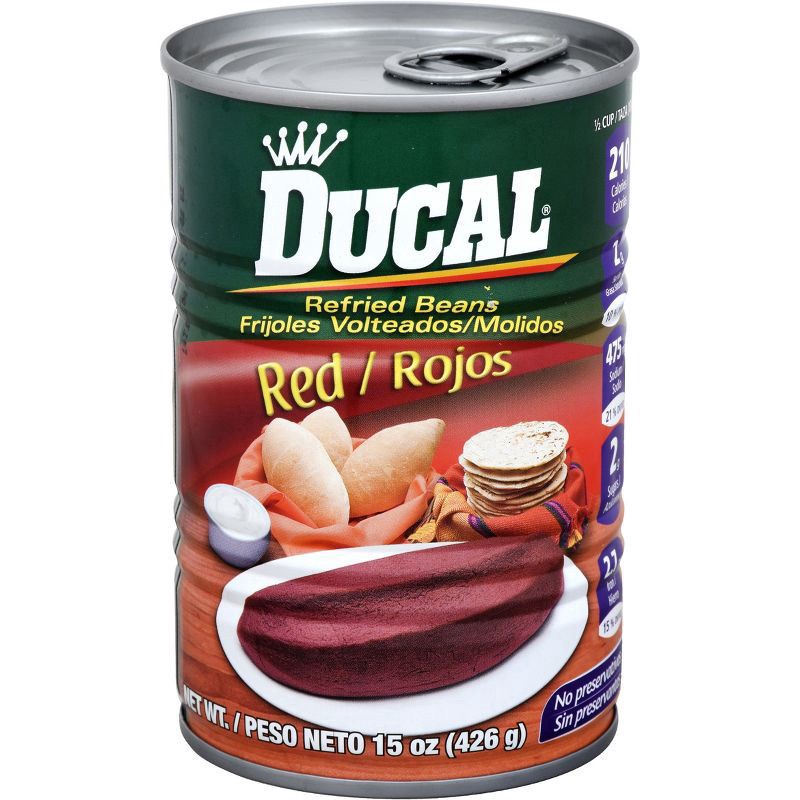 slide 1 of 4, Ducal Refried Red Beans 15 oz, 15 oz