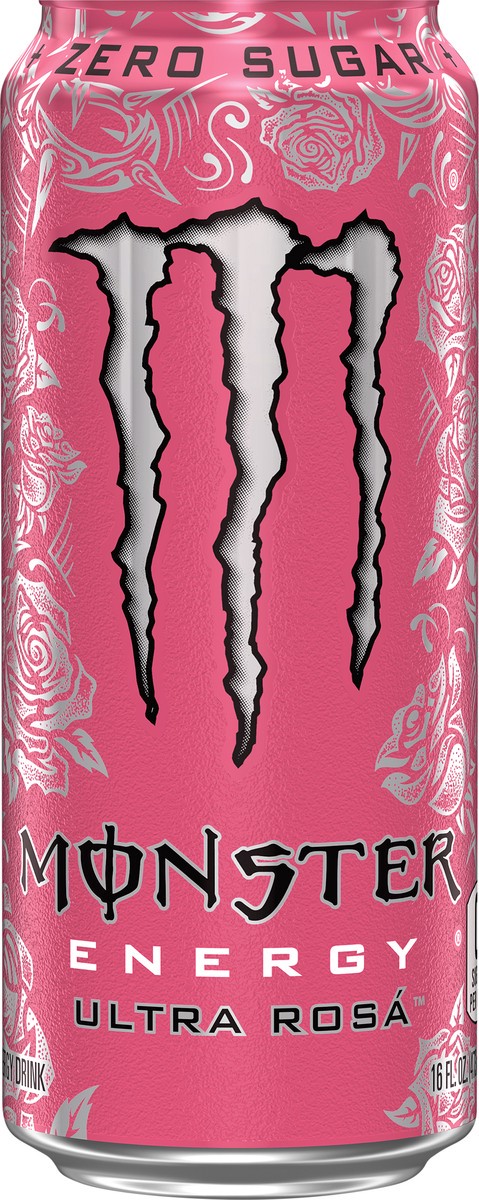 slide 2 of 2, Monster Energy Zero Sugar Ultra Rosa Energy Drink 16 fl oz, 16 fl oz