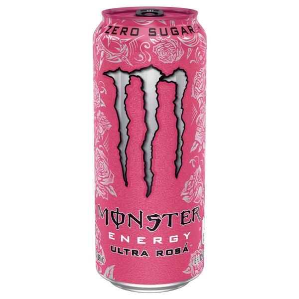 slide 1 of 2, Monster Energy Zero Sugar Ultra Rosa Energy Drink 16 fl oz, 16 fl oz