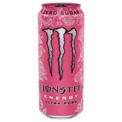 Monster Energy Zero Sugar Ultra Rosa Energy Drink 16 fl oz