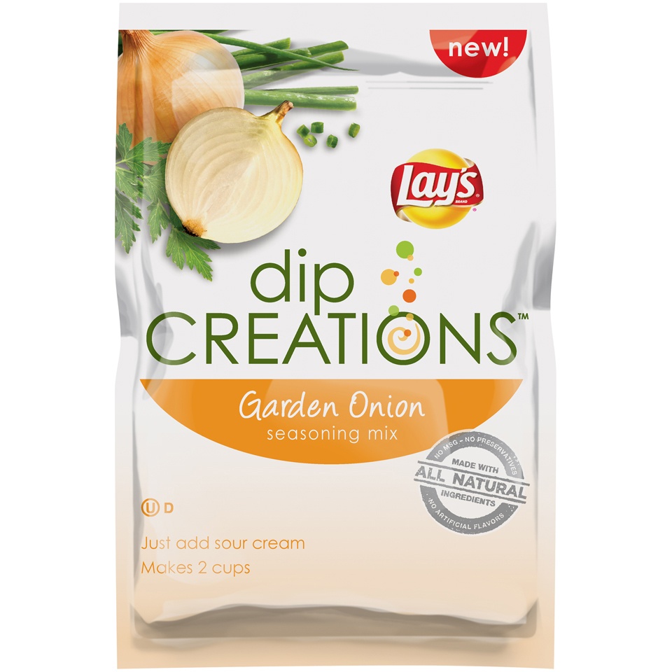 slide 1 of 1, Lay's Brand Dip Creations Garden Onion Seasoning Mix, 1 oz