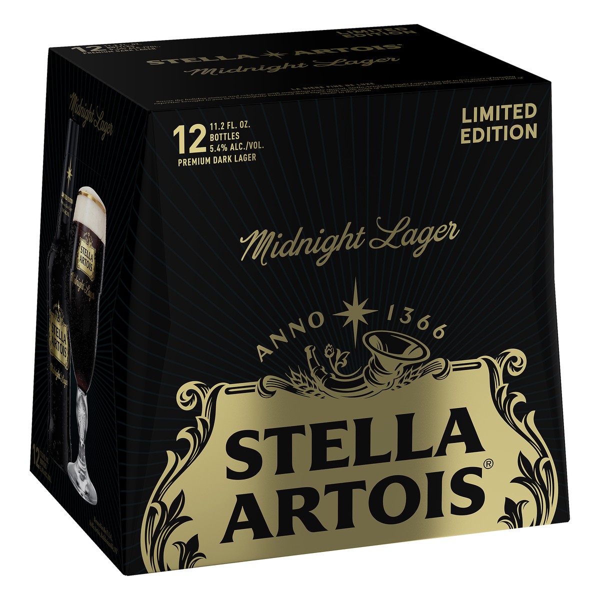 slide 2 of 9, Stella Artois Midnight Lager Beer 12 ea, 12 ct