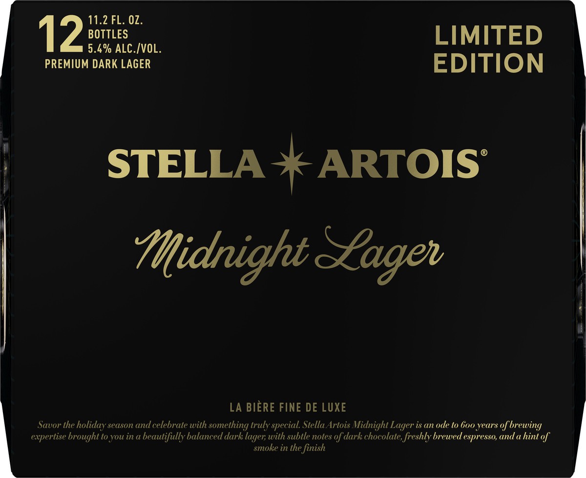 slide 5 of 9, Stella Artois Midnight Lager Beer 12 ea, 12 ct