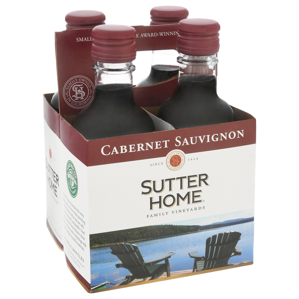 slide 7 of 9, Sutter Home Cabernet Sauvignon 4 - 187 ml Bottles, 4 ct; 187 ml