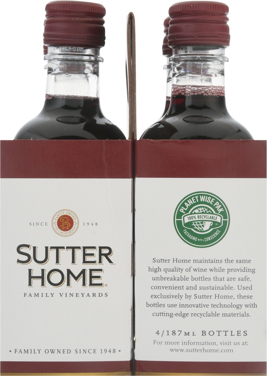 slide 8 of 9, Sutter Home Cabernet Sauvignon 4 - 187 ml Bottles, 4 ct; 187 ml