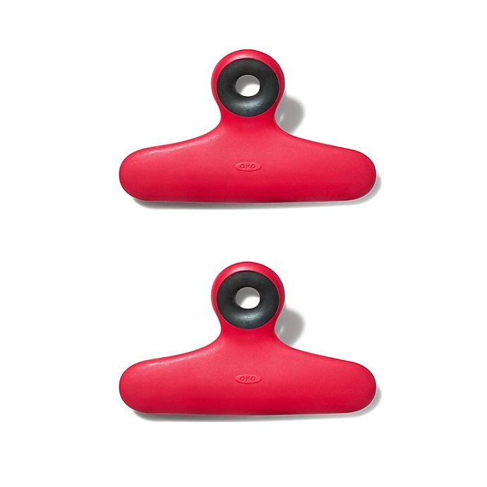 slide 1 of 1, OXO Good Grips Bag Clips - Red, 2 ct