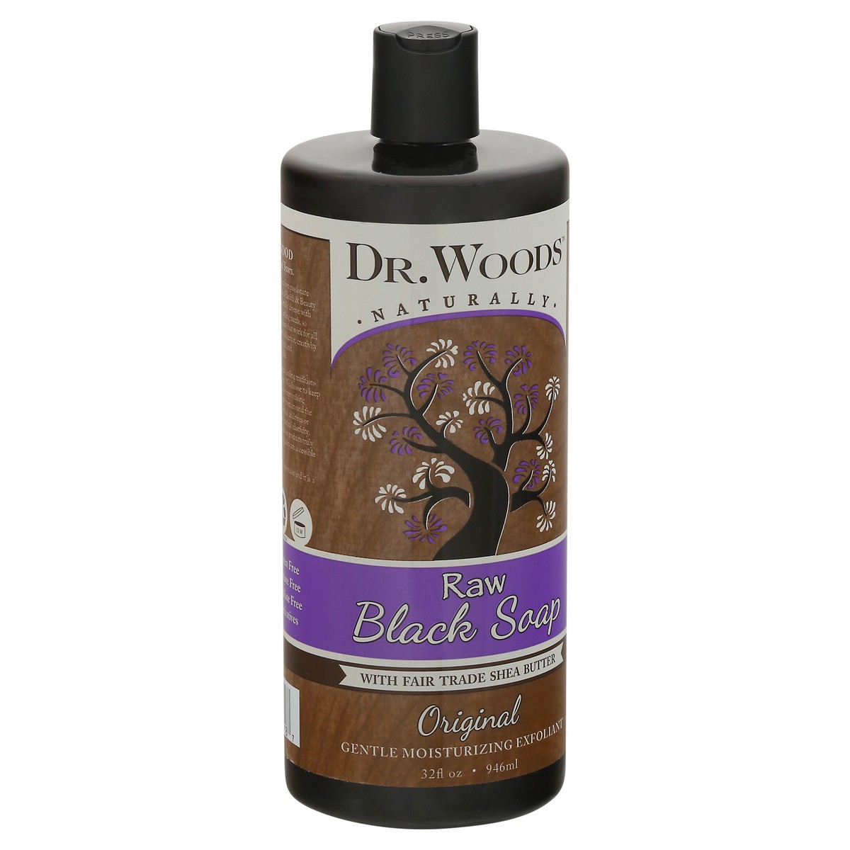 slide 2 of 9, Dr. Woods Raw Original Black Soap 32 fl oz, 32 fl oz