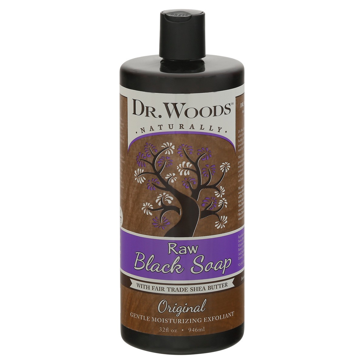 slide 1 of 9, Dr. Woods Raw Original Black Soap 32 fl oz, 32 fl oz