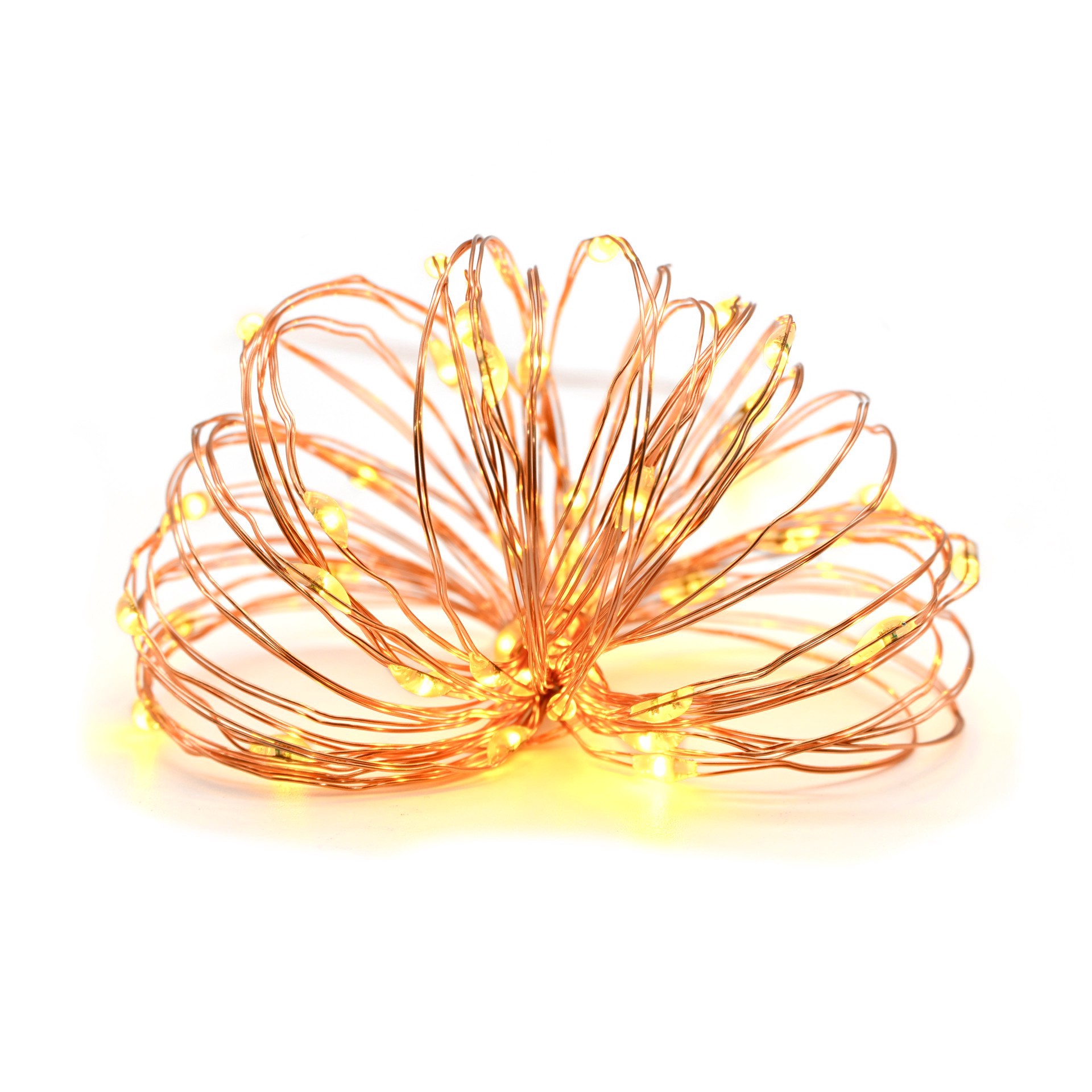 slide 5 of 6, 50ct. Amber/orange Led String Lights By Ashland, 50 ct