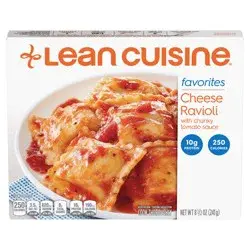 Lean Cuisine Frozen Meal Cheese Ravioli, Comfort Cravings Microwave Meal, Meatless Pasta Dinner, Frozen Dinner for One