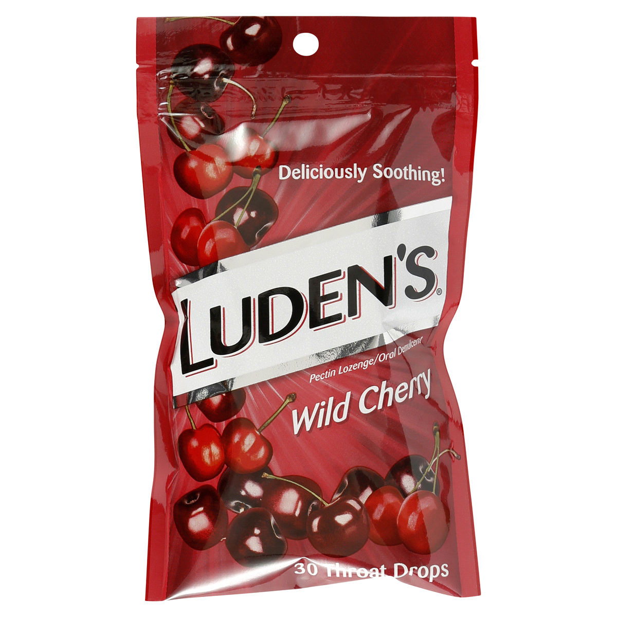 slide 1 of 2, Luden's Wild Cherry Throat Drops, 30 ct