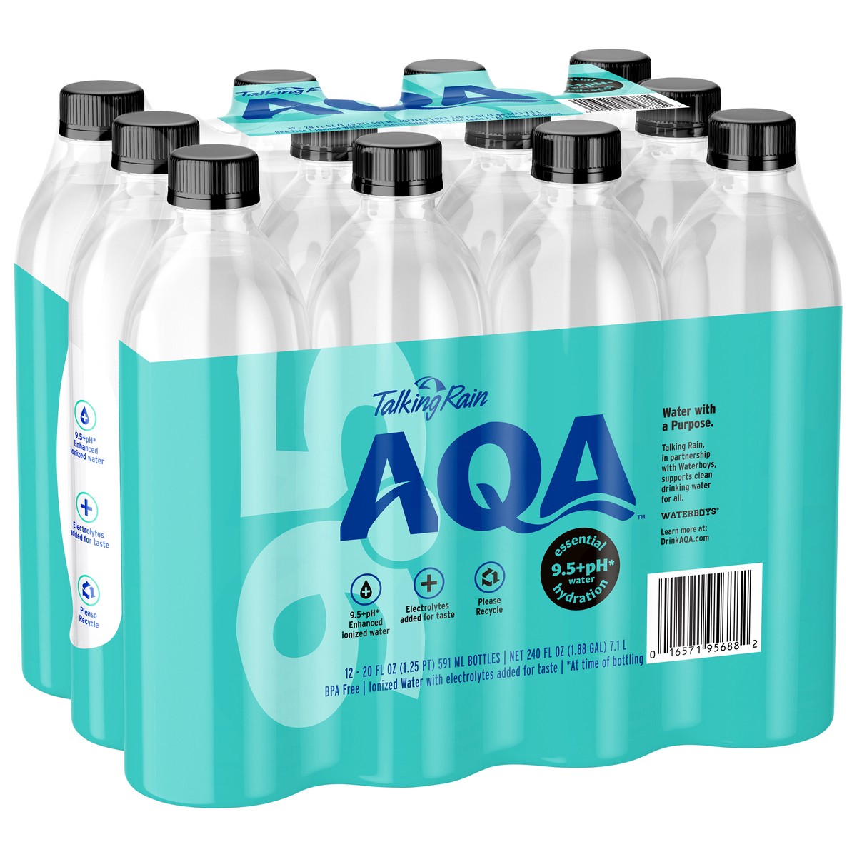 slide 3 of 8, Talking Rain Aqa Alkaline Bottled Water, 12 ct